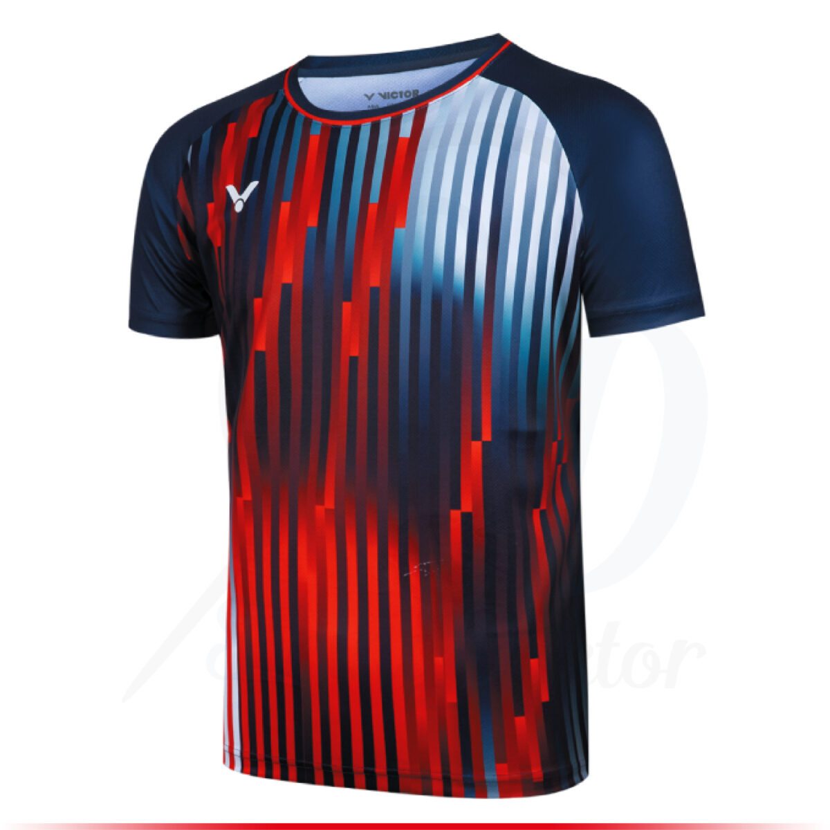 Victor T-shirt Men T-50050 TD B - Bleu/Rouge