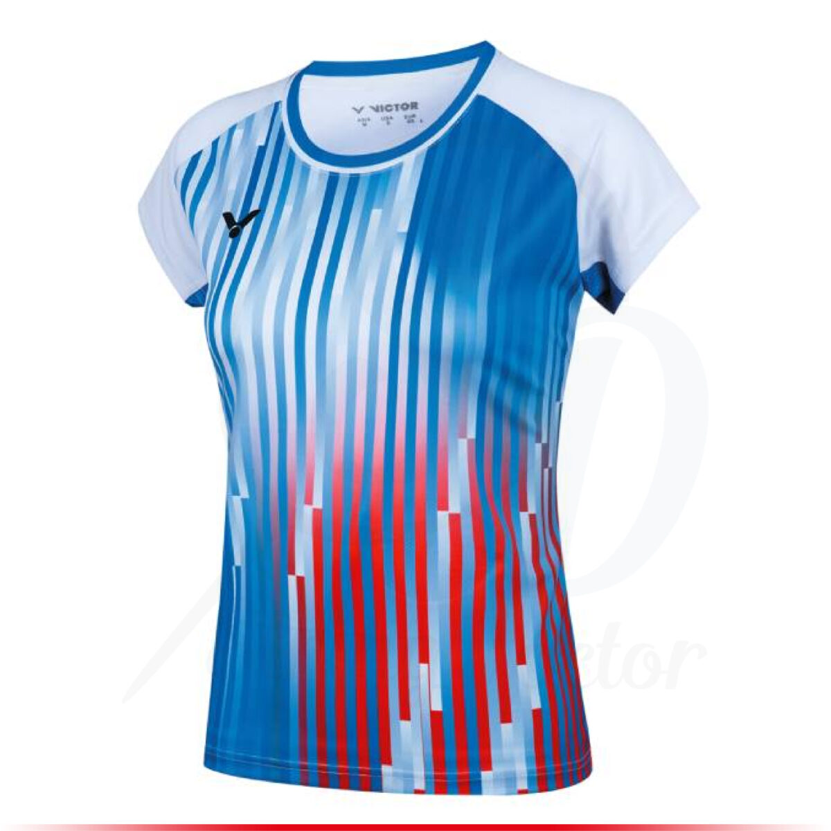 Victor T-shirt Women T-51050 TD A - Blanc/Bleu