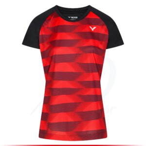 Victor T-shirt T-34102 CD Women Black Red